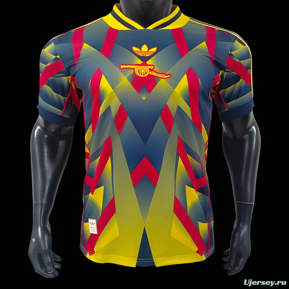 Player Versio 25/26 Arsenal Adidas Original Lifestyle Yellow with Geometric Pattern Jersey