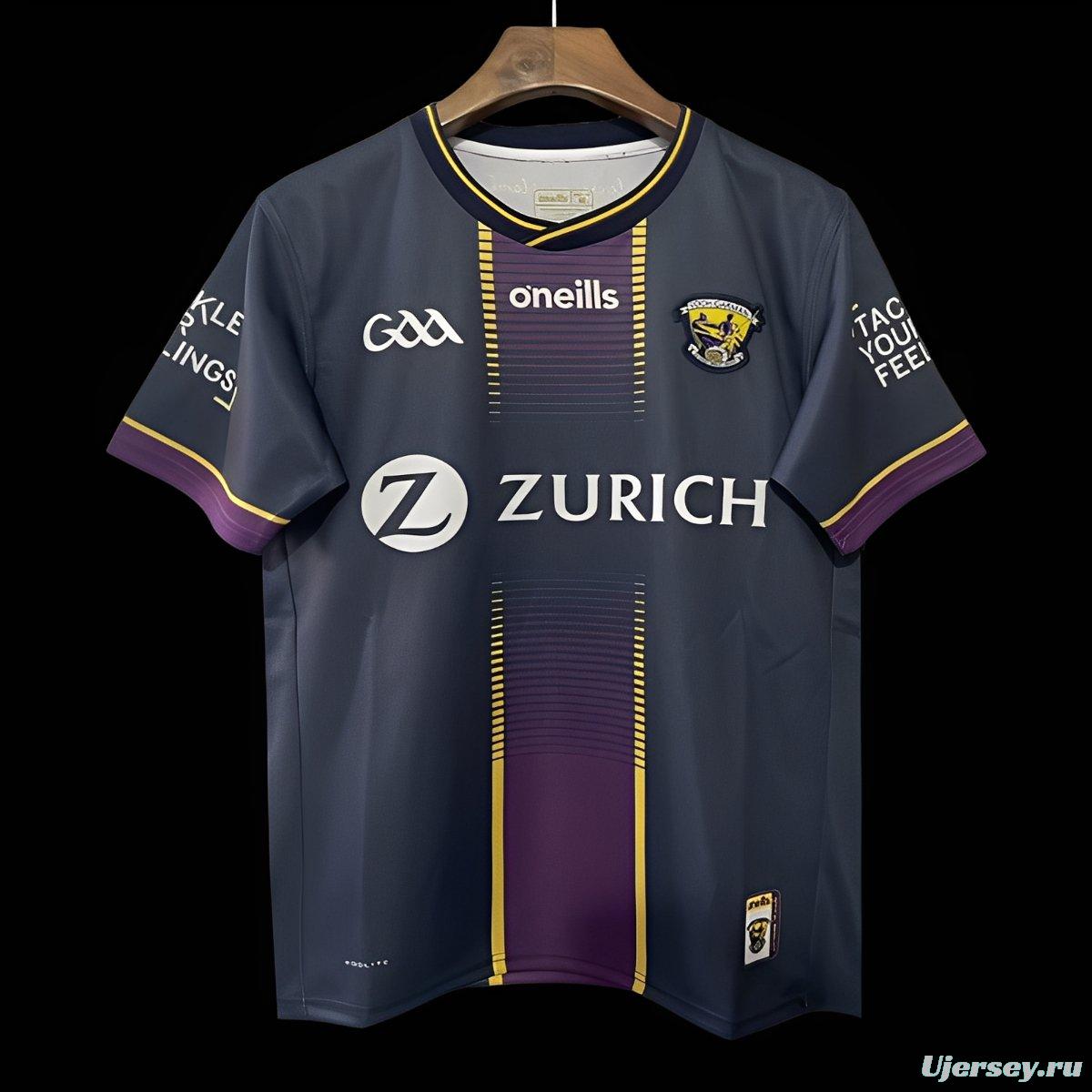 25/26 Wexford GAA Navy with Purple and Gold Design Jersey