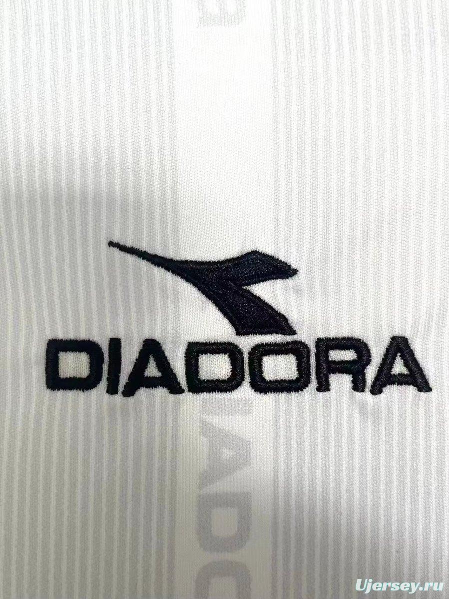 Retro 98/99 Roma Away White Long Sleeve Jersey