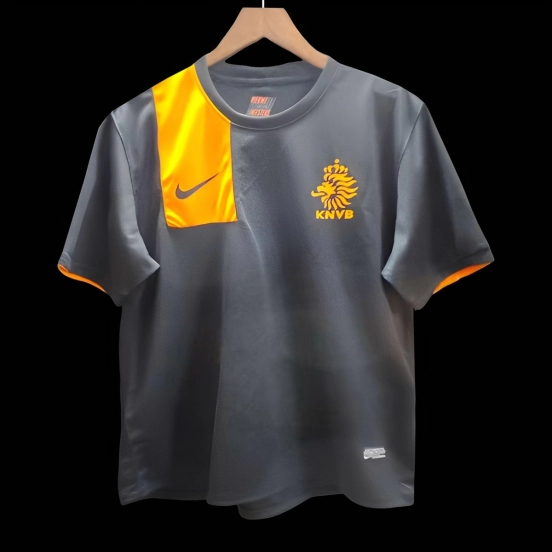 2012 Netherlands Away Black Jersey