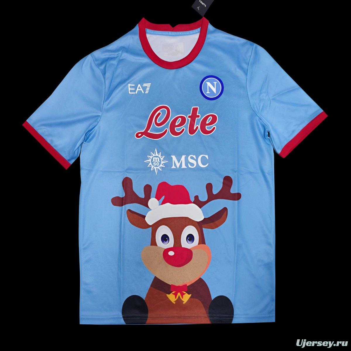 25/26 Napoli Christmas Special Version Blue Jersey
