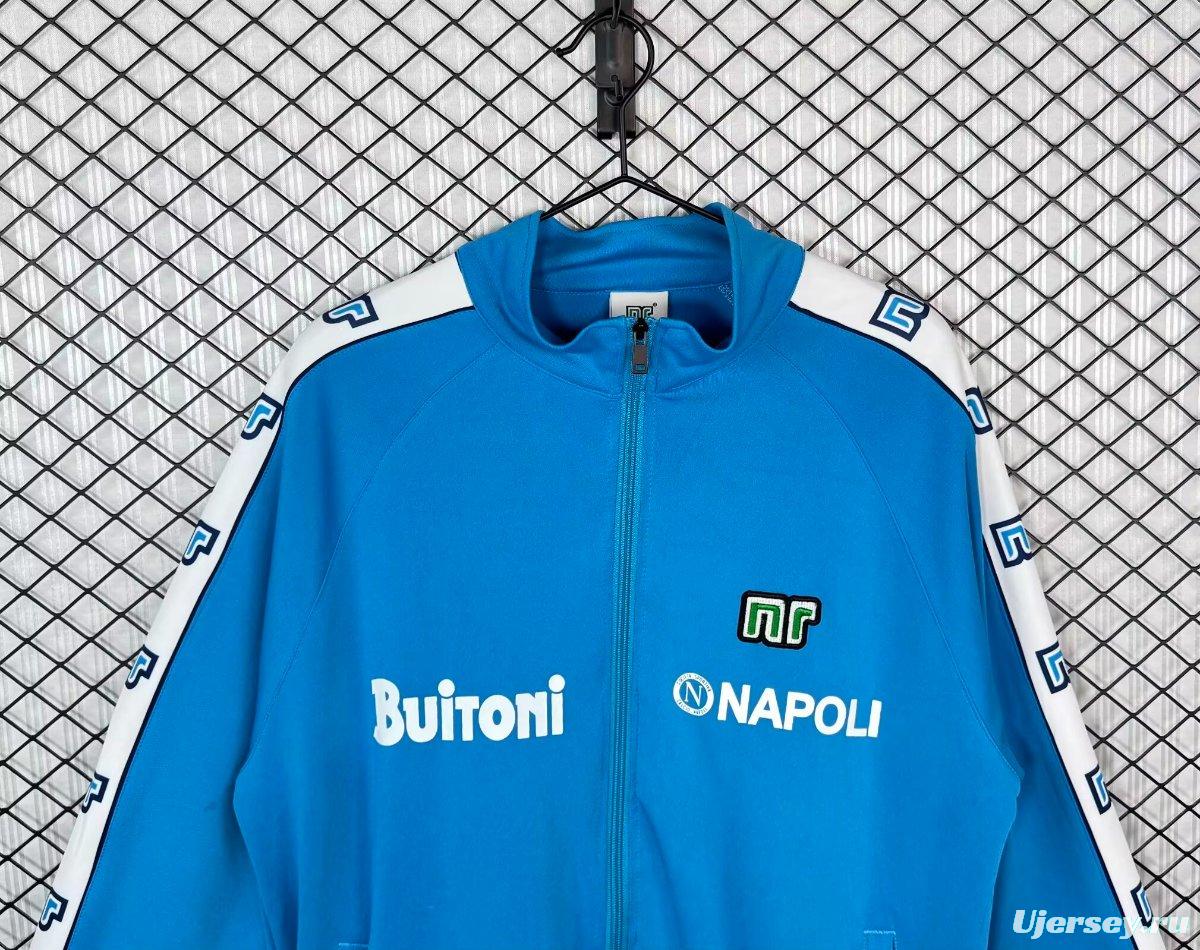 Retro 87/88 Napoli Home Full Zipper Jacket