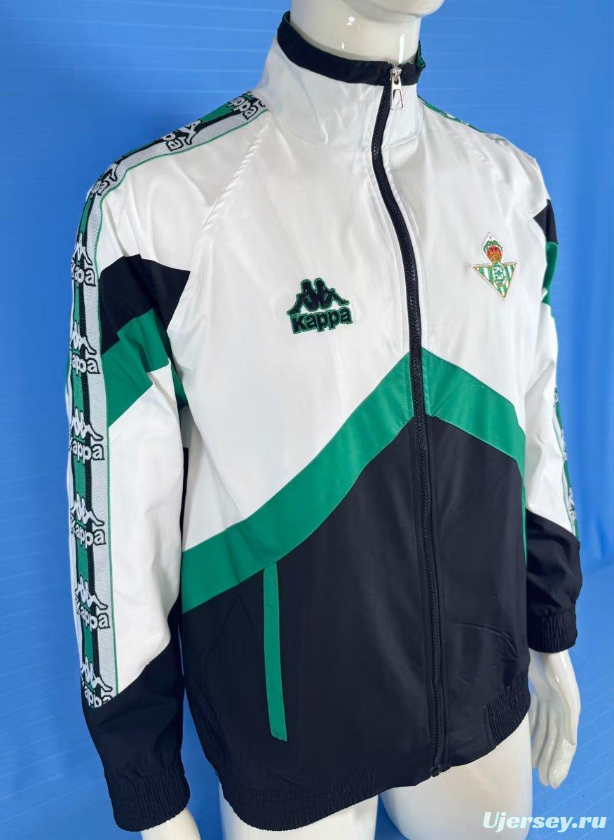 96/97 Real Betis White/Black Windbreaker