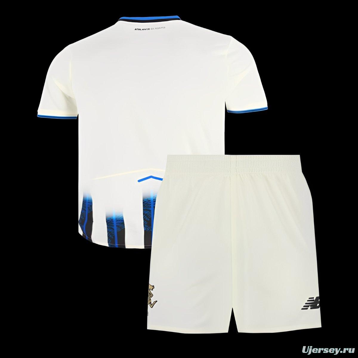 25/26 Kids Atalanta Away White Jersey