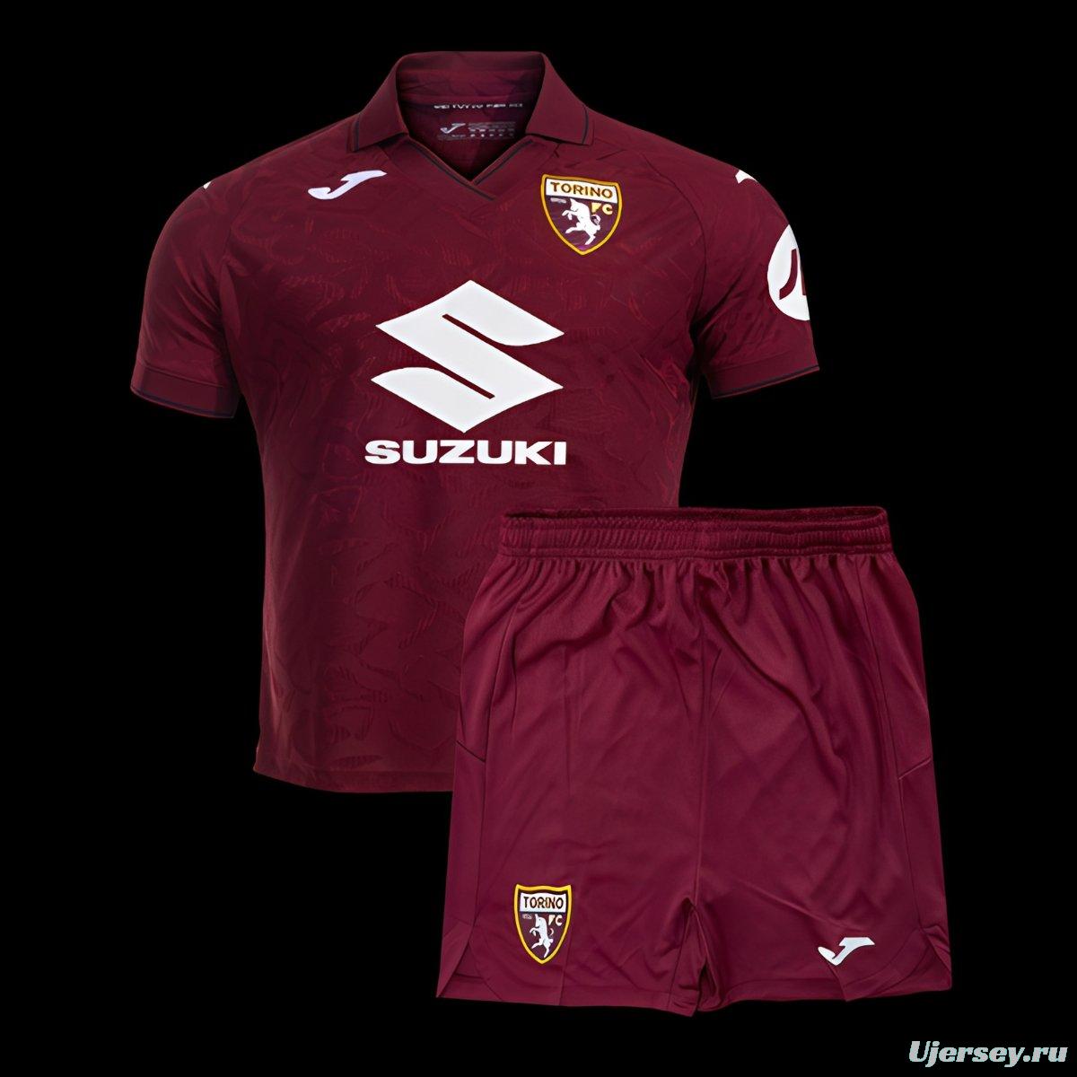 25/26 Kids Torino Home Jersey