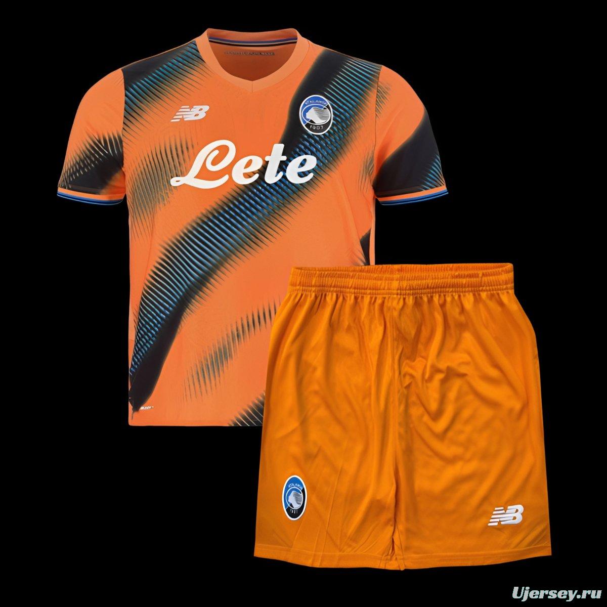 25/26 Kids Atalanta Third Orange Jersey