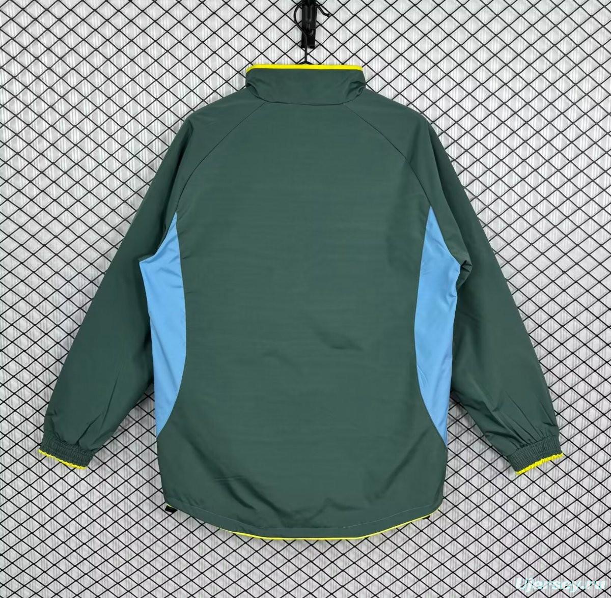 Retro 02/03 Sporting Lisbon Green Full Zipper Windbreaker