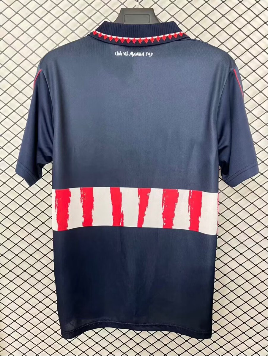 Retro 97/98 Atletico Madrid Away Navy Jersey