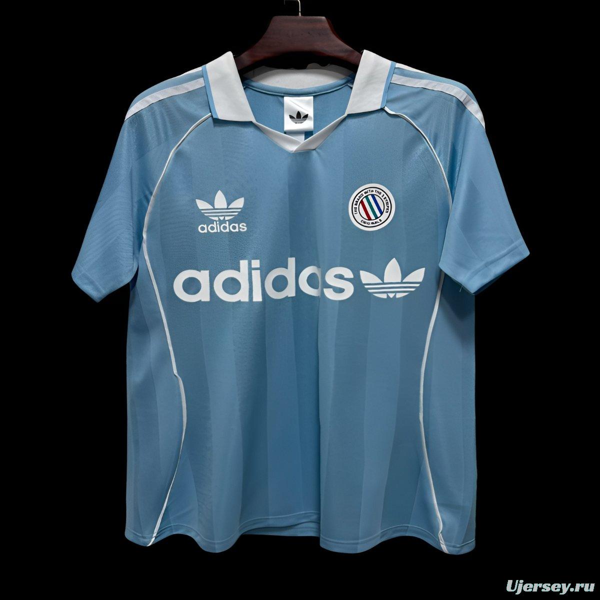 2026 Adidas Original Classic Three Stripes Blue Jersey
