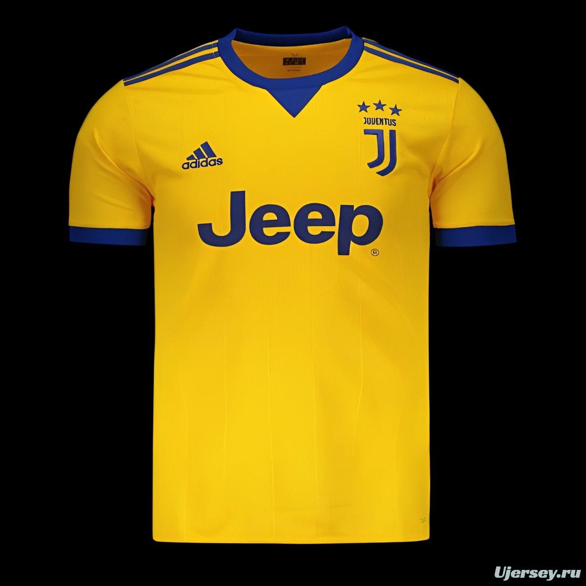 Retro 17/18 Juventus FC Away Yellow Jersey
