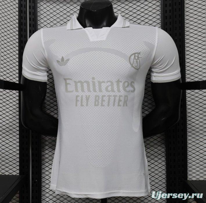 Player Version 26/27 Real Madrid All-White Tonal 125th Anniversary Jersey