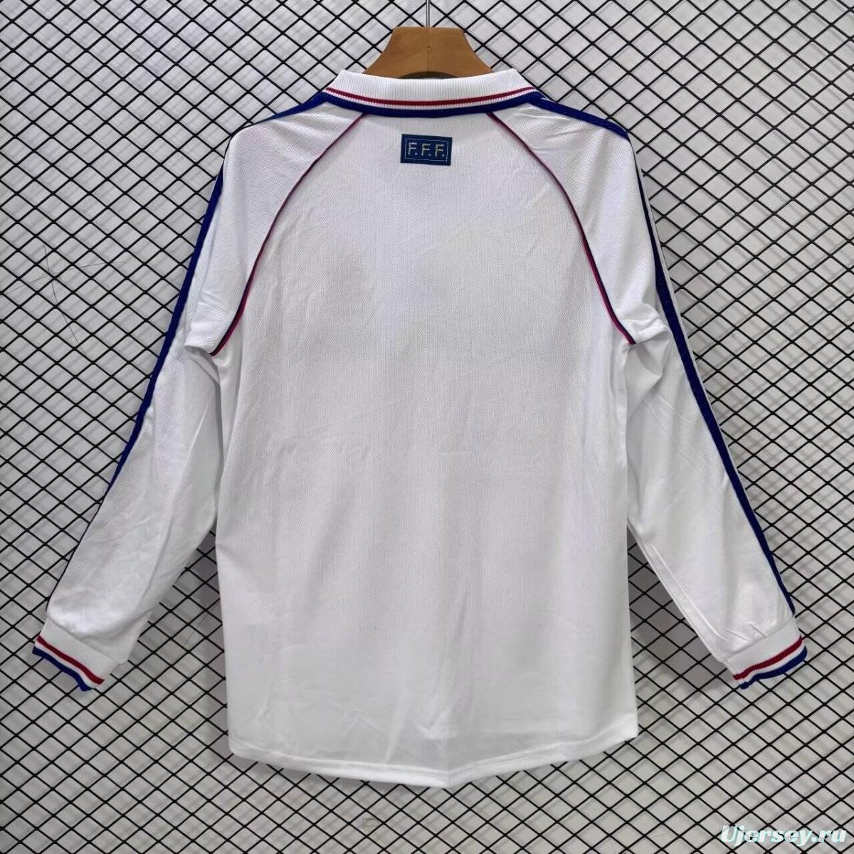 1998 Retro France Away Long Sleeve Jersey