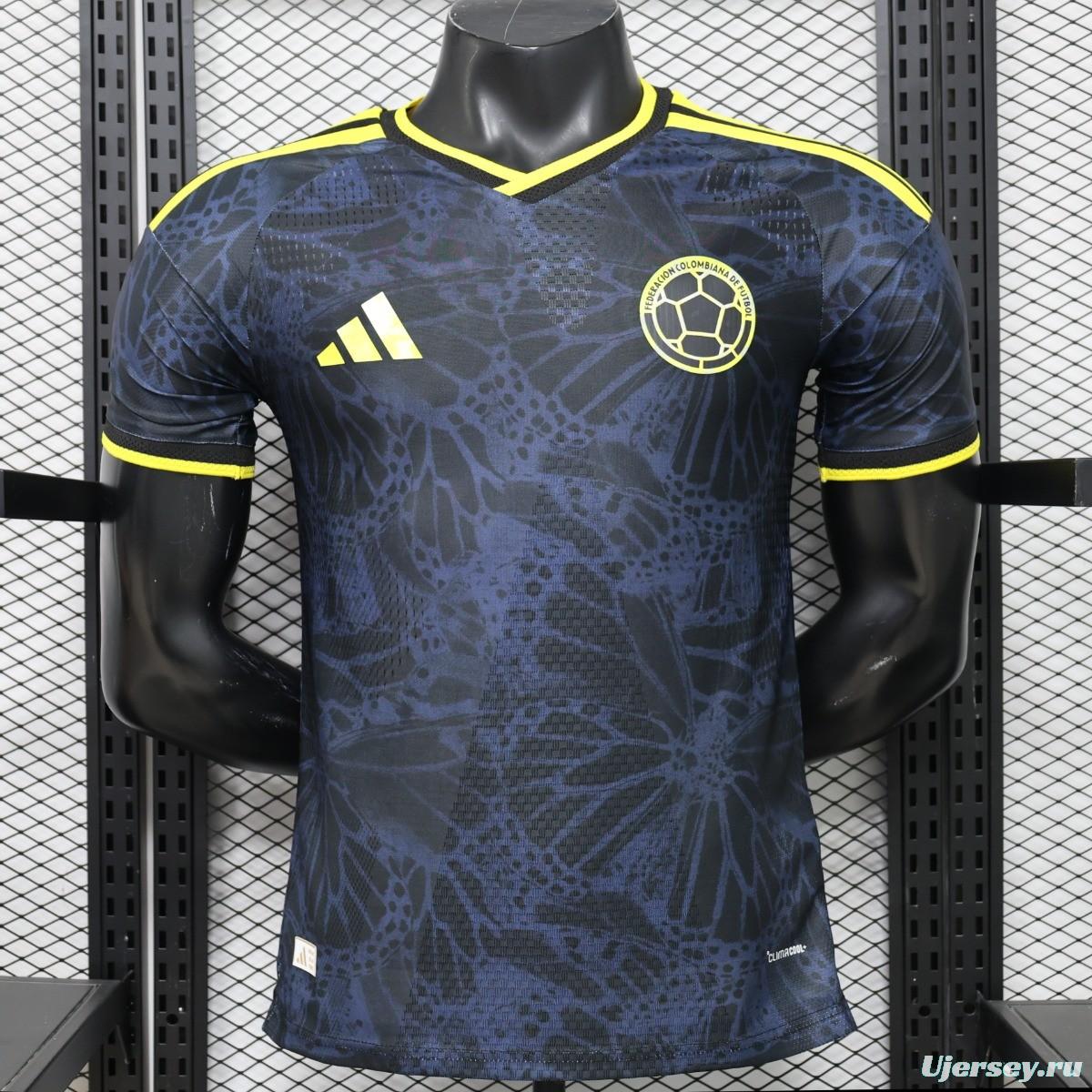 Player Version 26/27 Colombia Away  Navy Blue & Yellow Special Edition Jersey