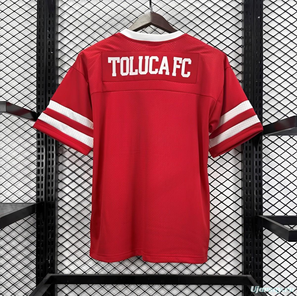 26/27 Toluca Red Baseball Jersey