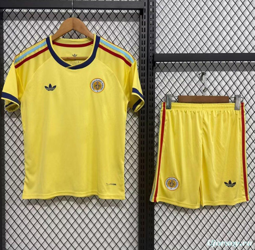 2026 Kids Curacao Away Yellow Jersey