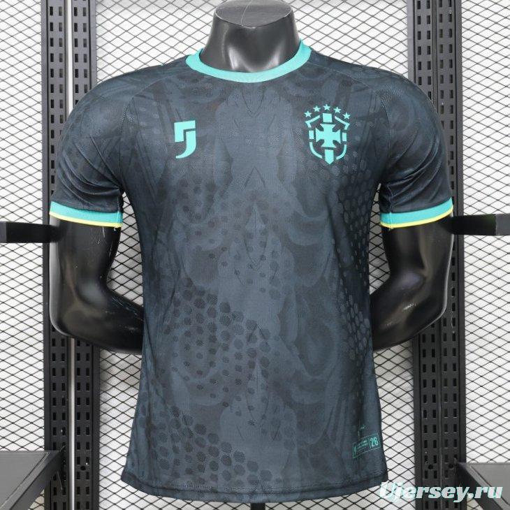 Player Version 26/27  Brazil  Charcoal Black & Mint Teal  Special Edition Jersey