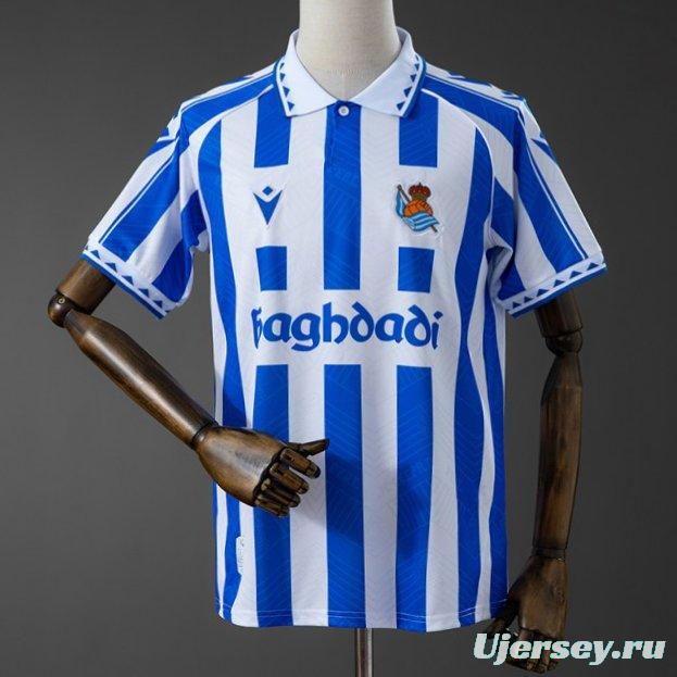 25/26 Real Sociedad Retro Style Jersey S