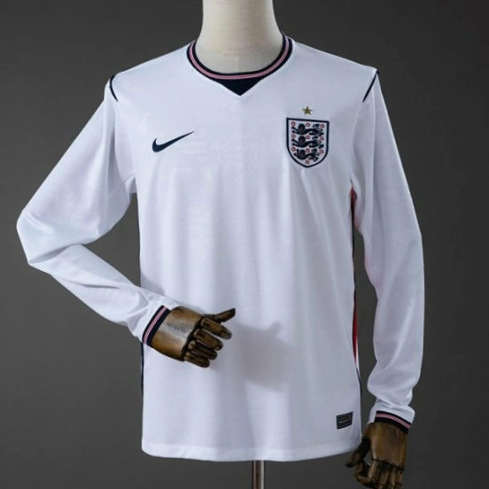 2026 England Home Long Sleeve Jersey