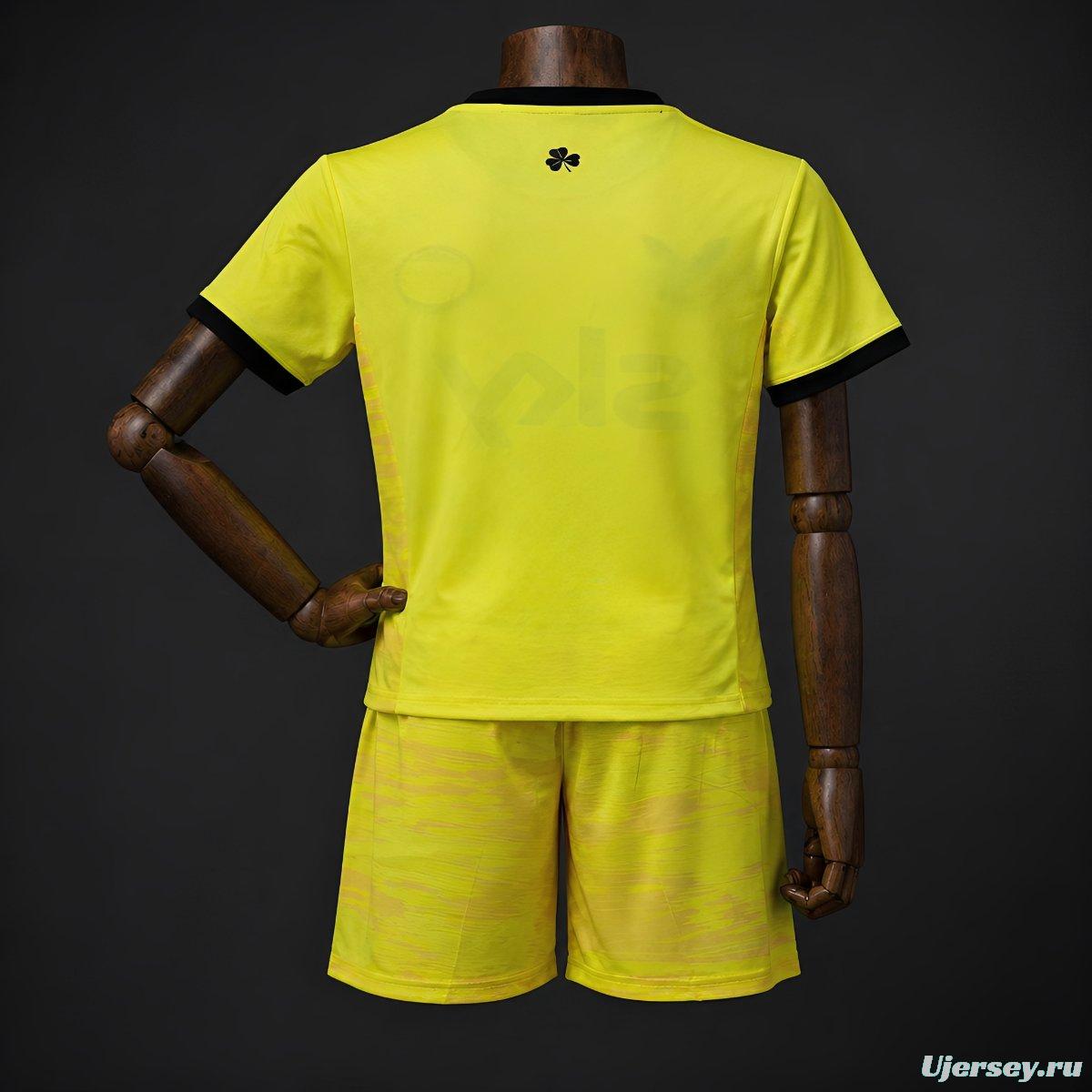2026 Kids Ireland Yellow Goalkeeper Jersey