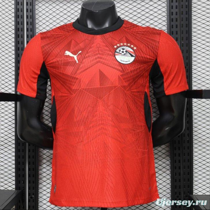 Player Version 2026 Egypt Red  Home Jersey