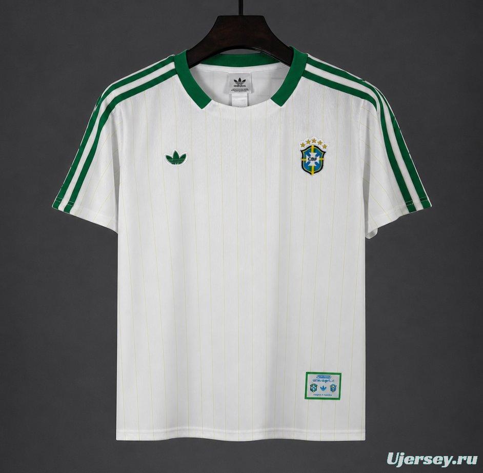 2026 Brazil Special Edition "Terrace Icons" White/Green Jersey