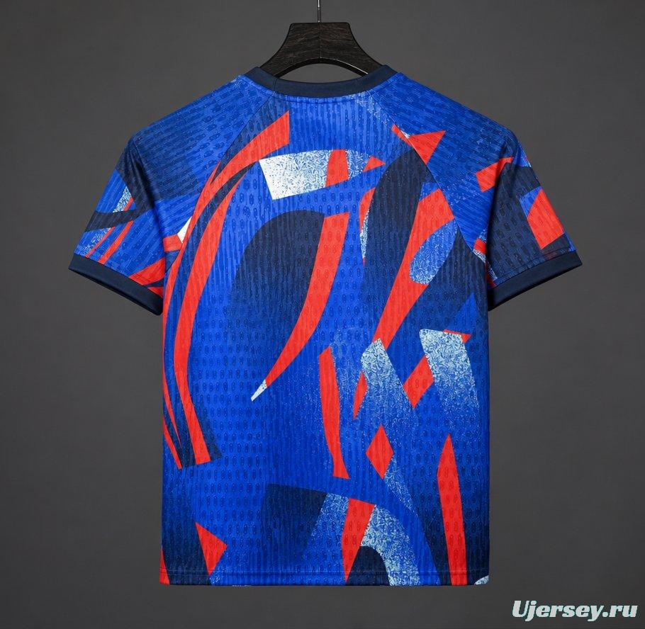 25/26 Barcelona Special Edition Pre-Match Abstract Brushstroke Design Jersey