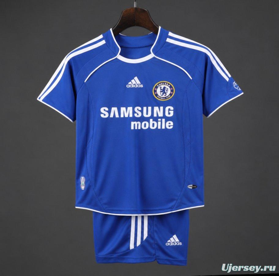 Retro 2006/07 Kids Chelsea Royal Blue Home Jersey