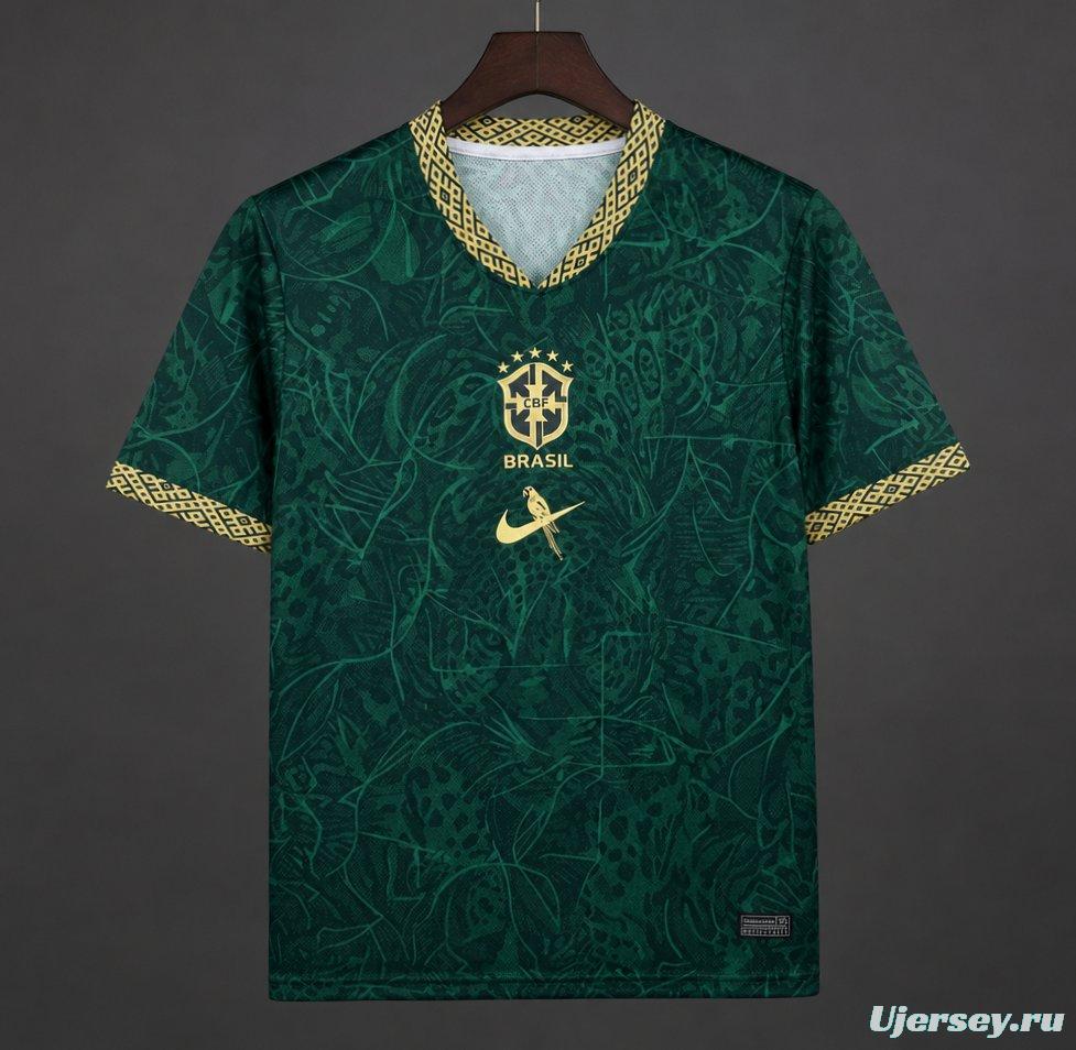 2026 Brazil Green Special Edition Concept orest Pattern Jersey