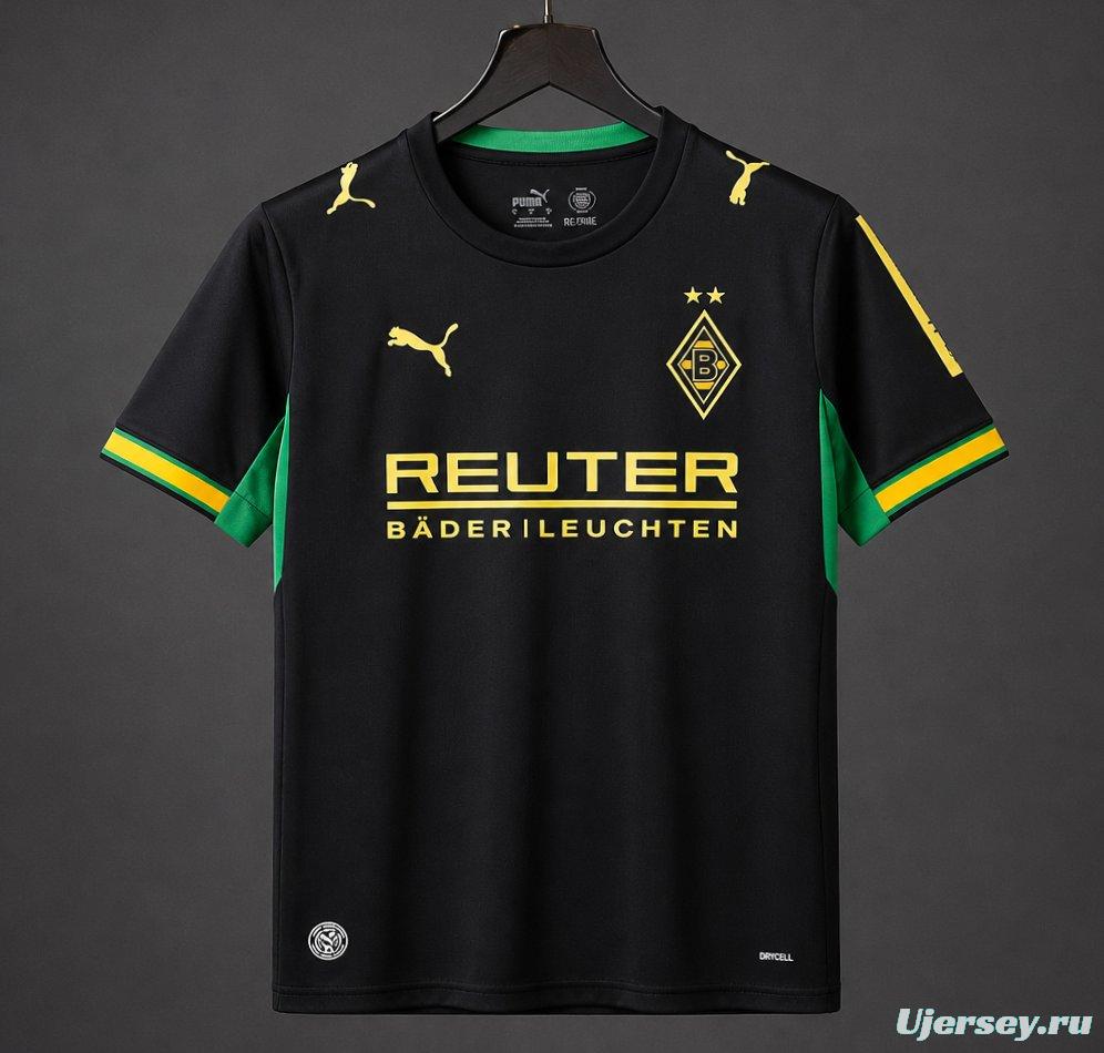 26/27 Borussia Mönchengladbach Black & Green Away Jersey