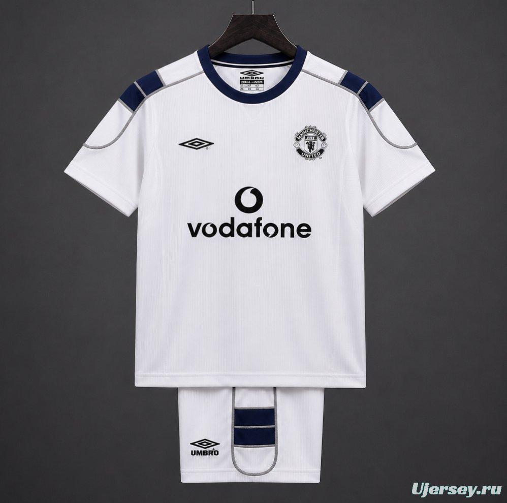 Retro Kids 00/01 Manchester United Away Jersey