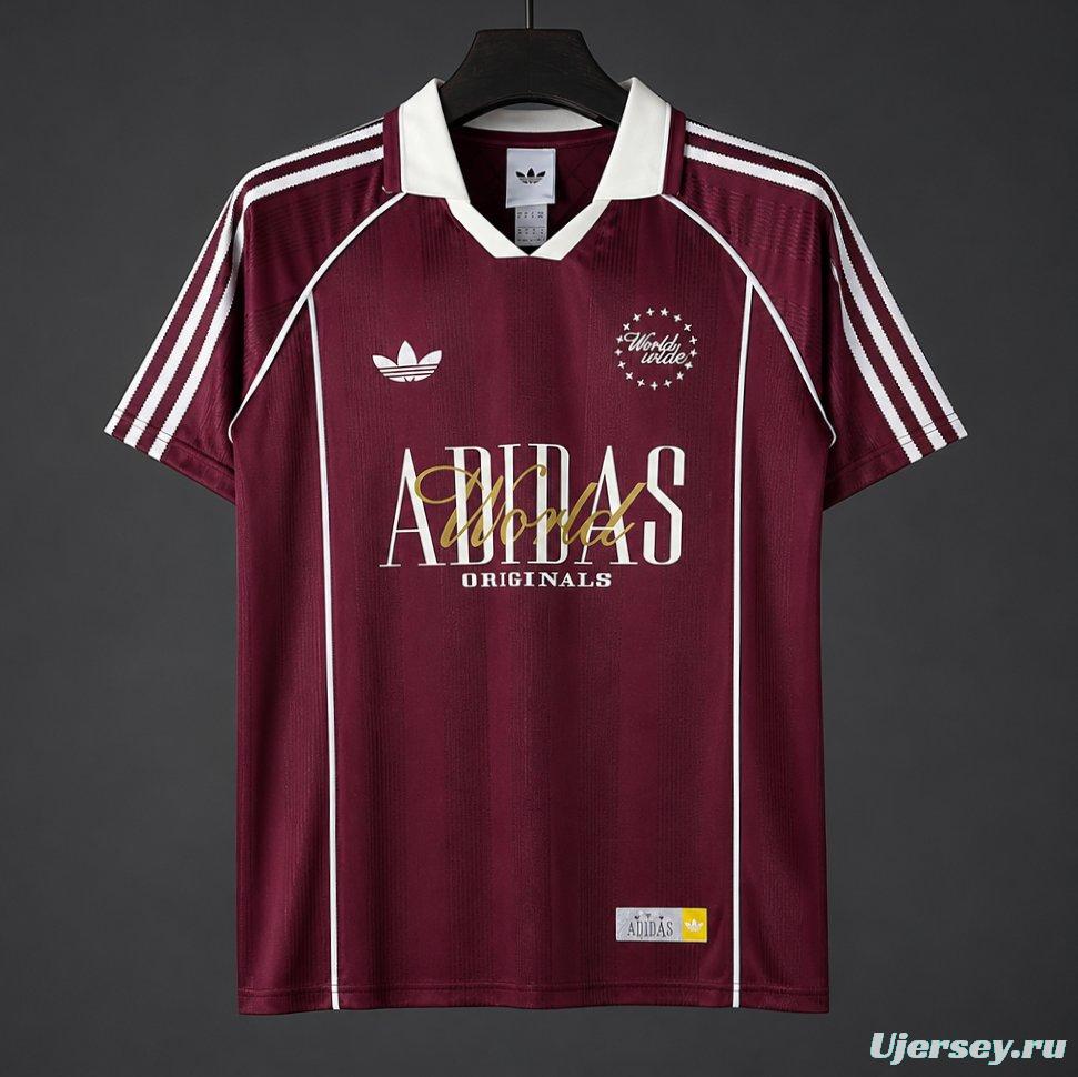 2026 Adidas Originals Worldwide Burgundy Jersey