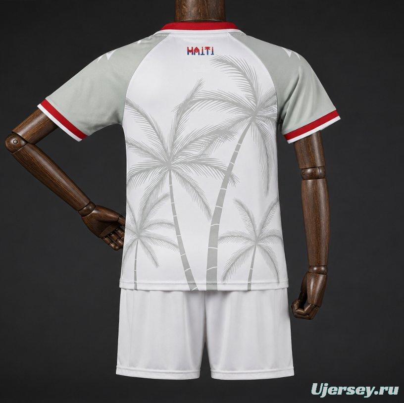 2026 Kids Haiti World Cup Third White Jersey