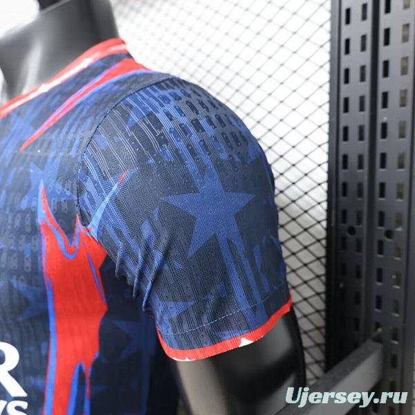 Player Version 26/27 PSG x Jordan Special Navy Blue/Red Jersey