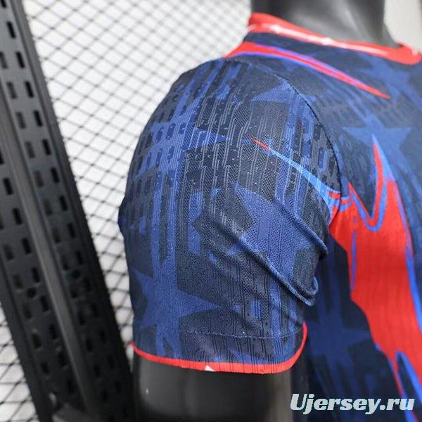 Player Version 26/27 PSG x Jordan Special Navy Blue/Red Jersey