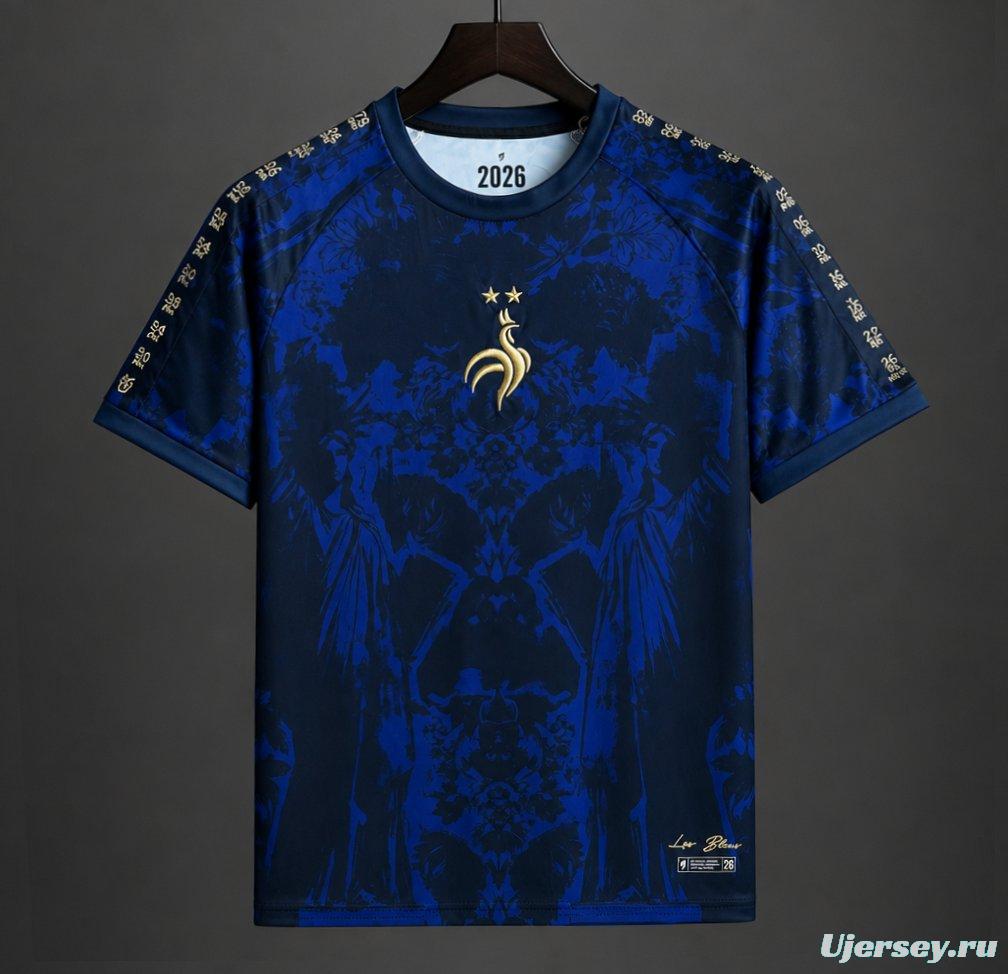 2026 France 'Les Bleus' Heritage Football Navy Jersey