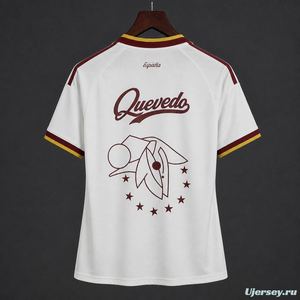 2026 Women Spain x Quevedo Away White Jersey
