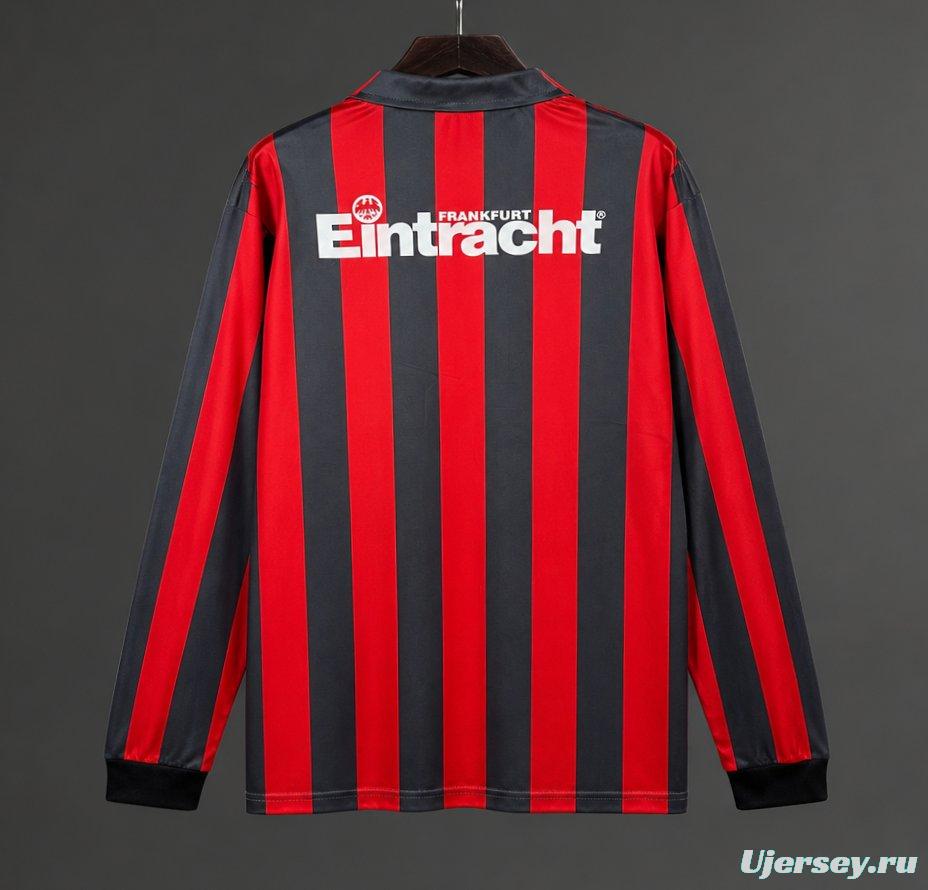 Retro 92/93 Eintracht Frankfurt Home Long Sleeve Jersey