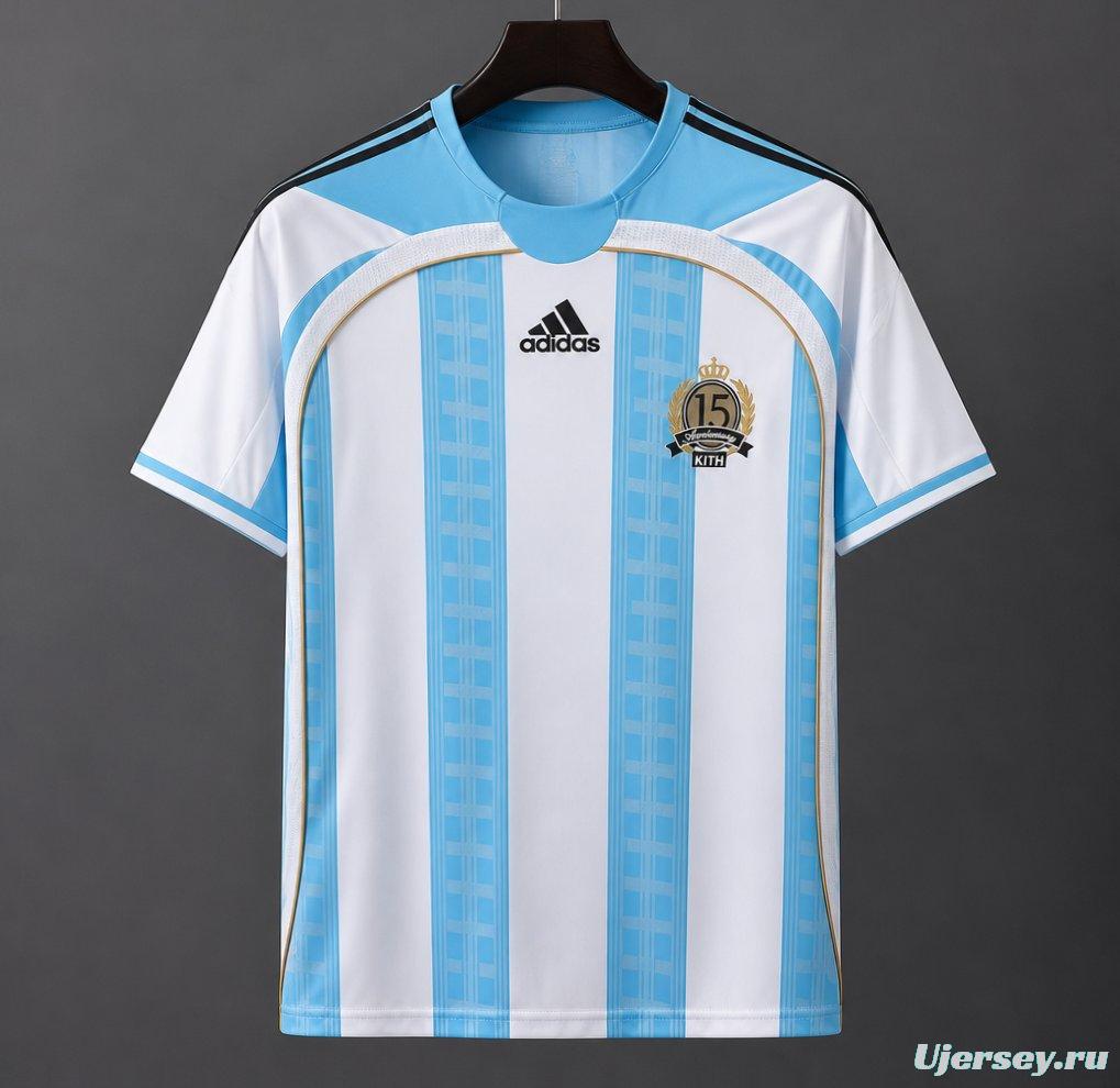 2026 Argentina Kith x Messi x Adidas 15th Anniversary Special Jersey