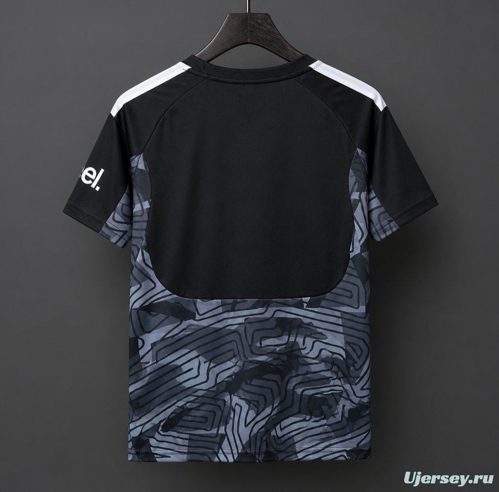 26/27 Arsenal Black with Dark Grey Geometric Contour Pattern Goalkeeper Jersey Set
