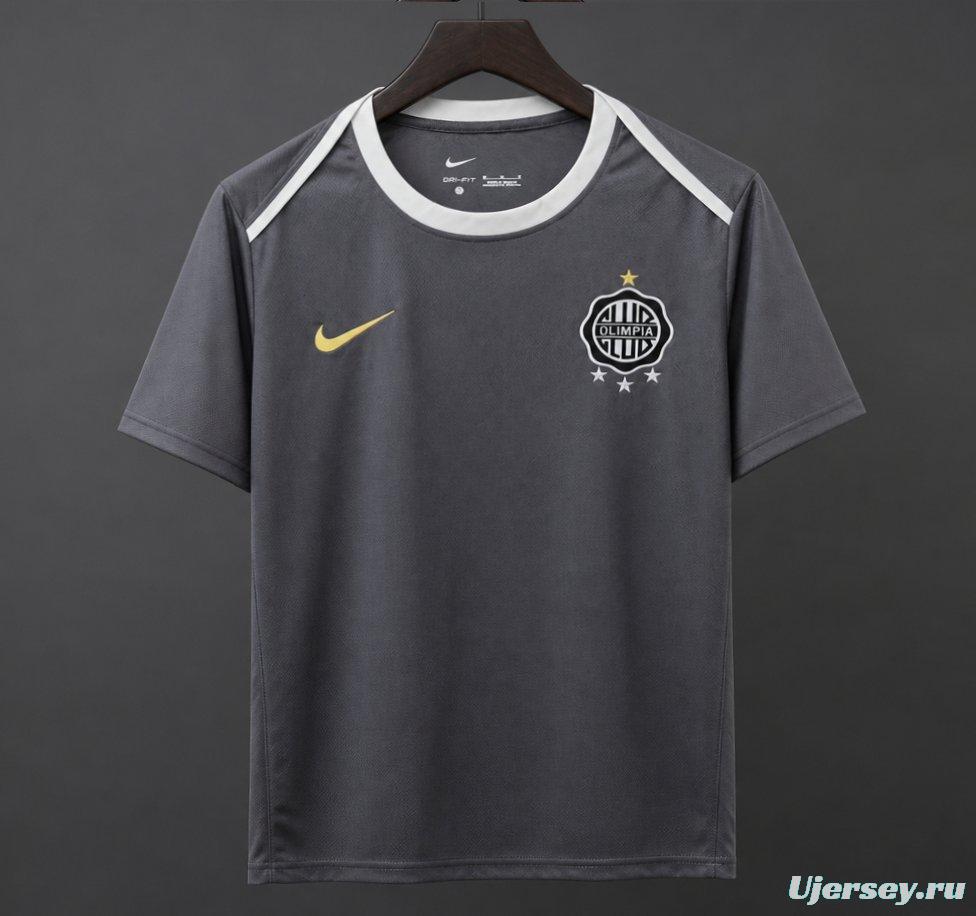 26/27 Olimpia Dark Grey with Clean Minimal Design Training Jersey