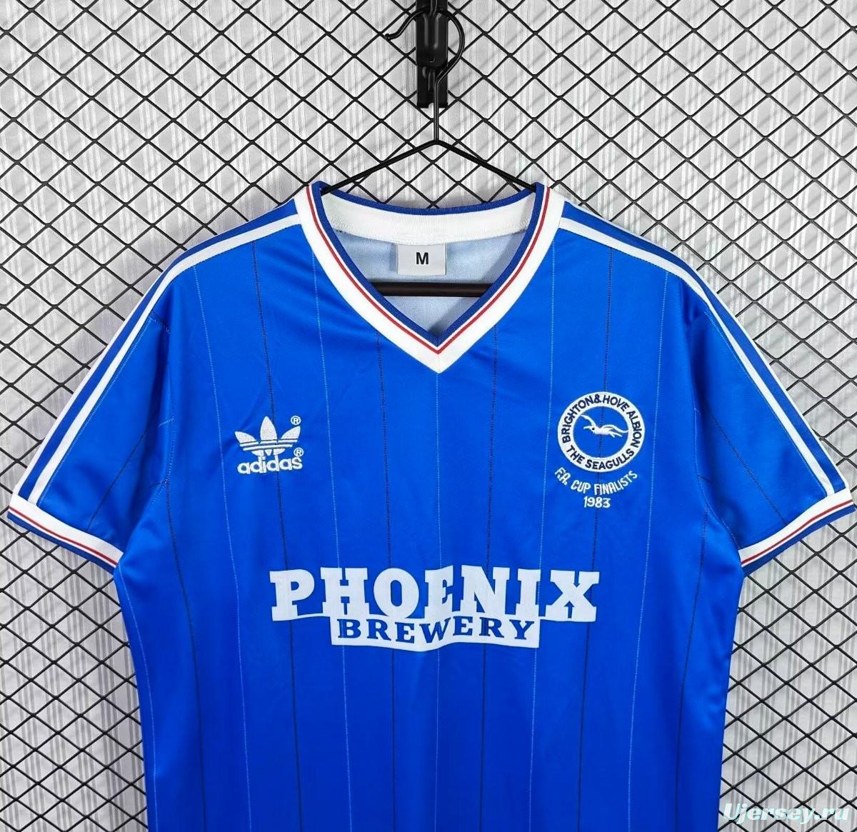 Retro 83/84 Brighton Hove Albion Home Jersey