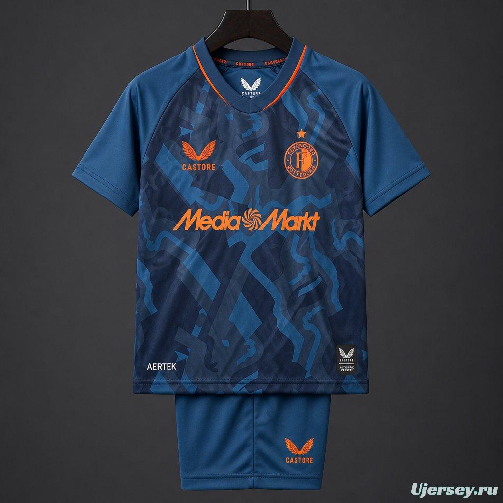 26/27 Kids Feyenoord Rotterdam Training Navy Blue Jersey