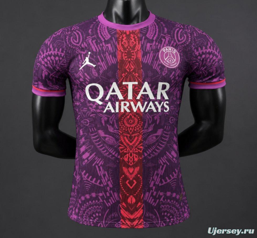 Player Version 26/27 Paris Saint-Germain Purple with Tribal Pattern Special Edition Jersey
