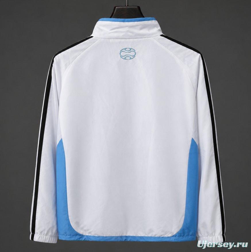 2026 Argentina Light Blue & White Windbreaker Jacket