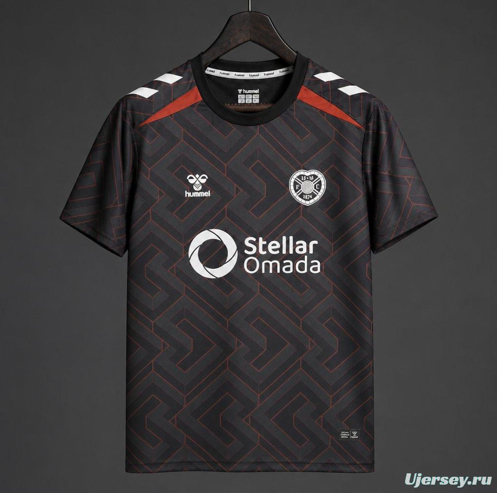 26/27 Heart of Midlothian FC Goalkeeper Away Black Jersey
