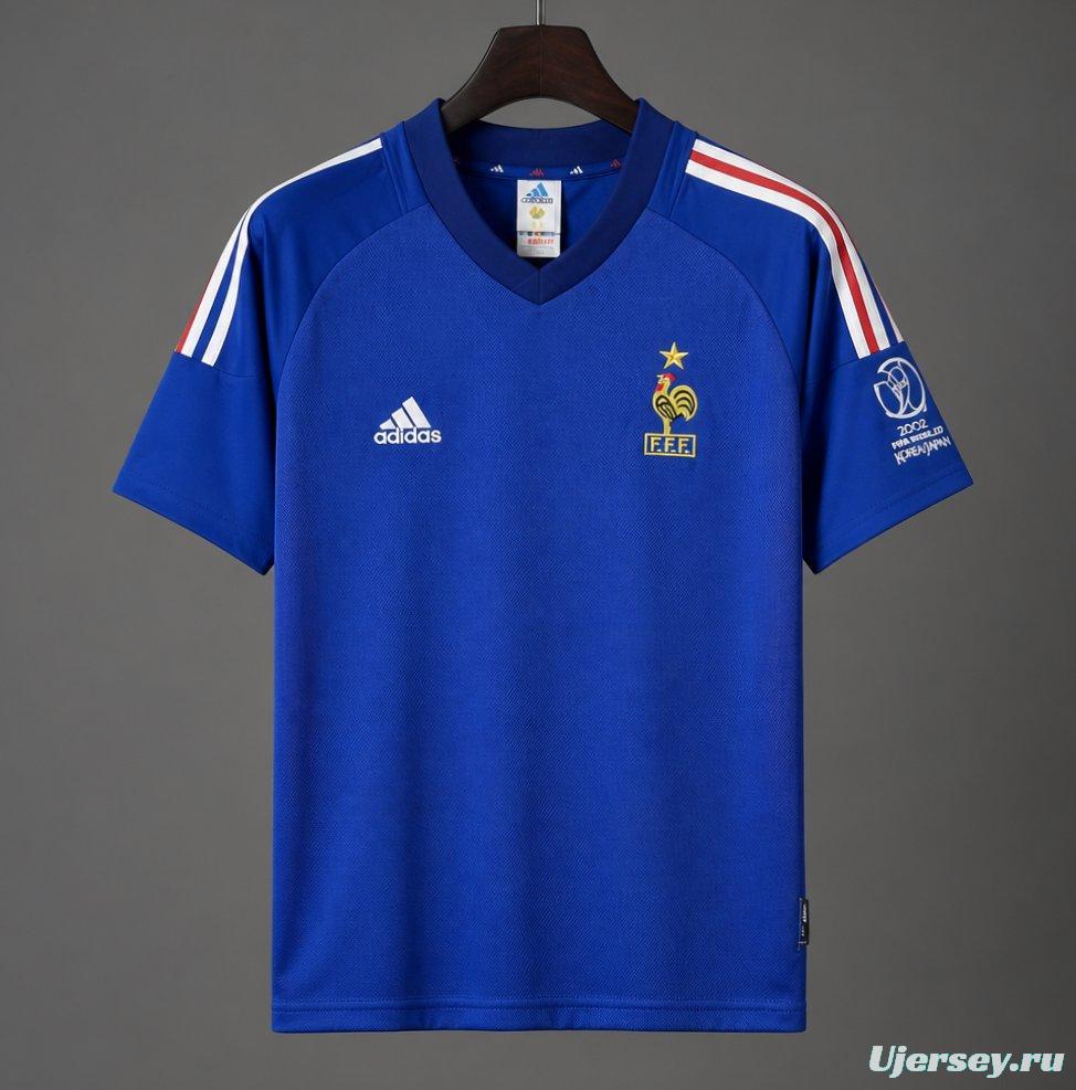 Retro 2002 France Home Jersey