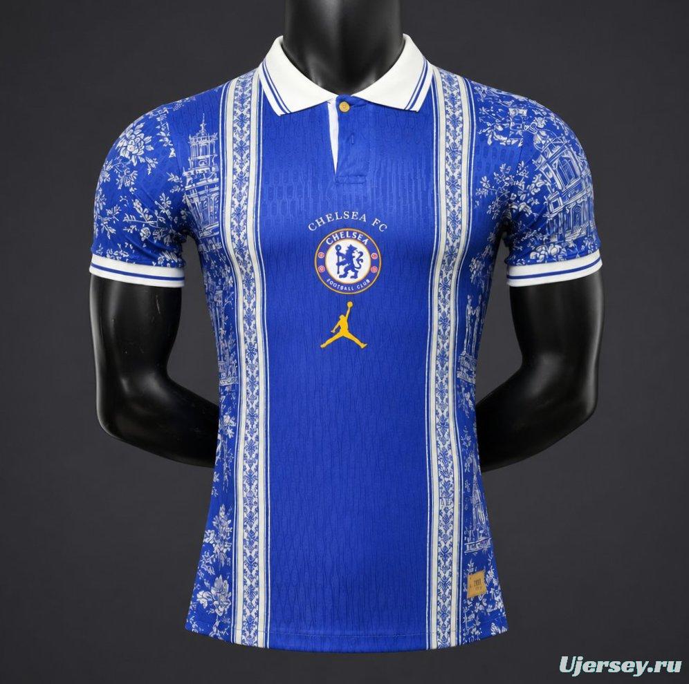 Player Version 26/27 Chelsea x Jordan x Dior Parisian Heritage Concept POLO Jersey