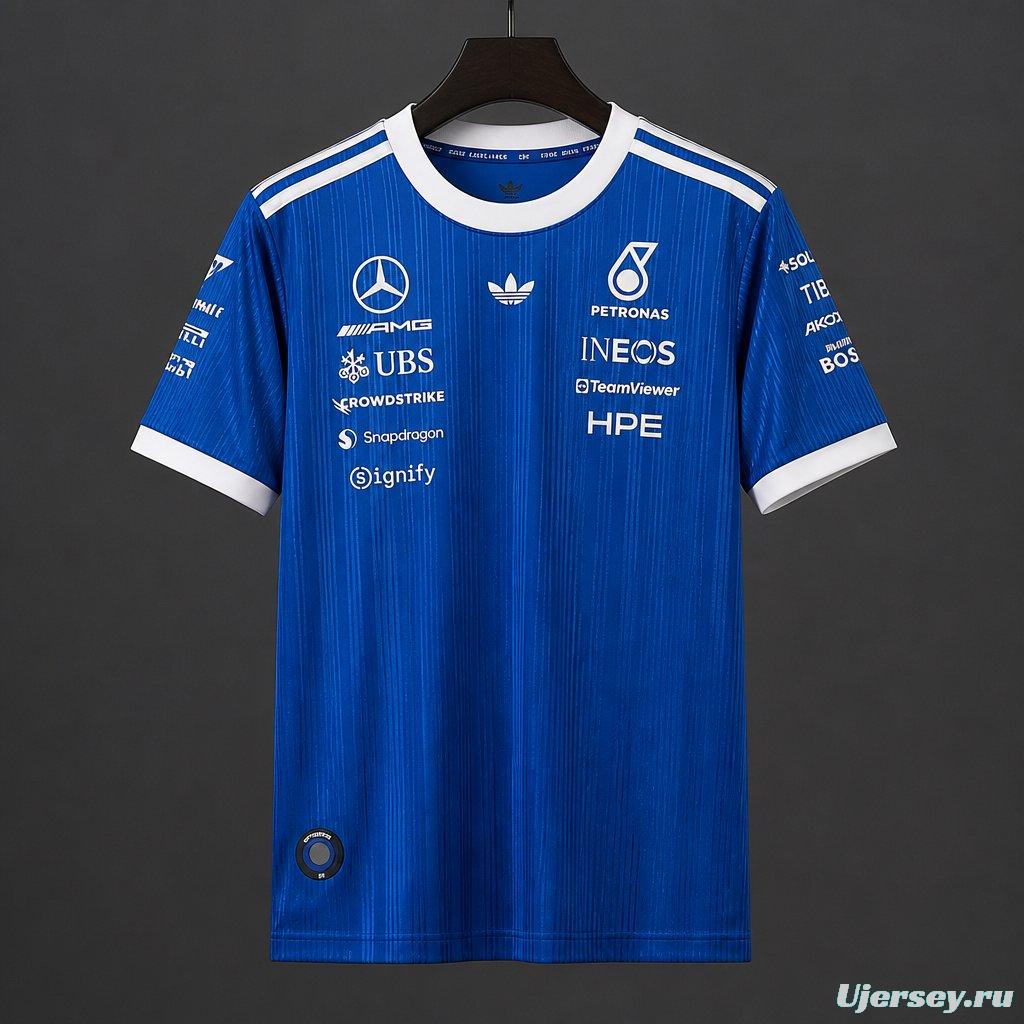 2026 F1 Mercedes-AMG Petronas F1 Team Blue Training Jersey