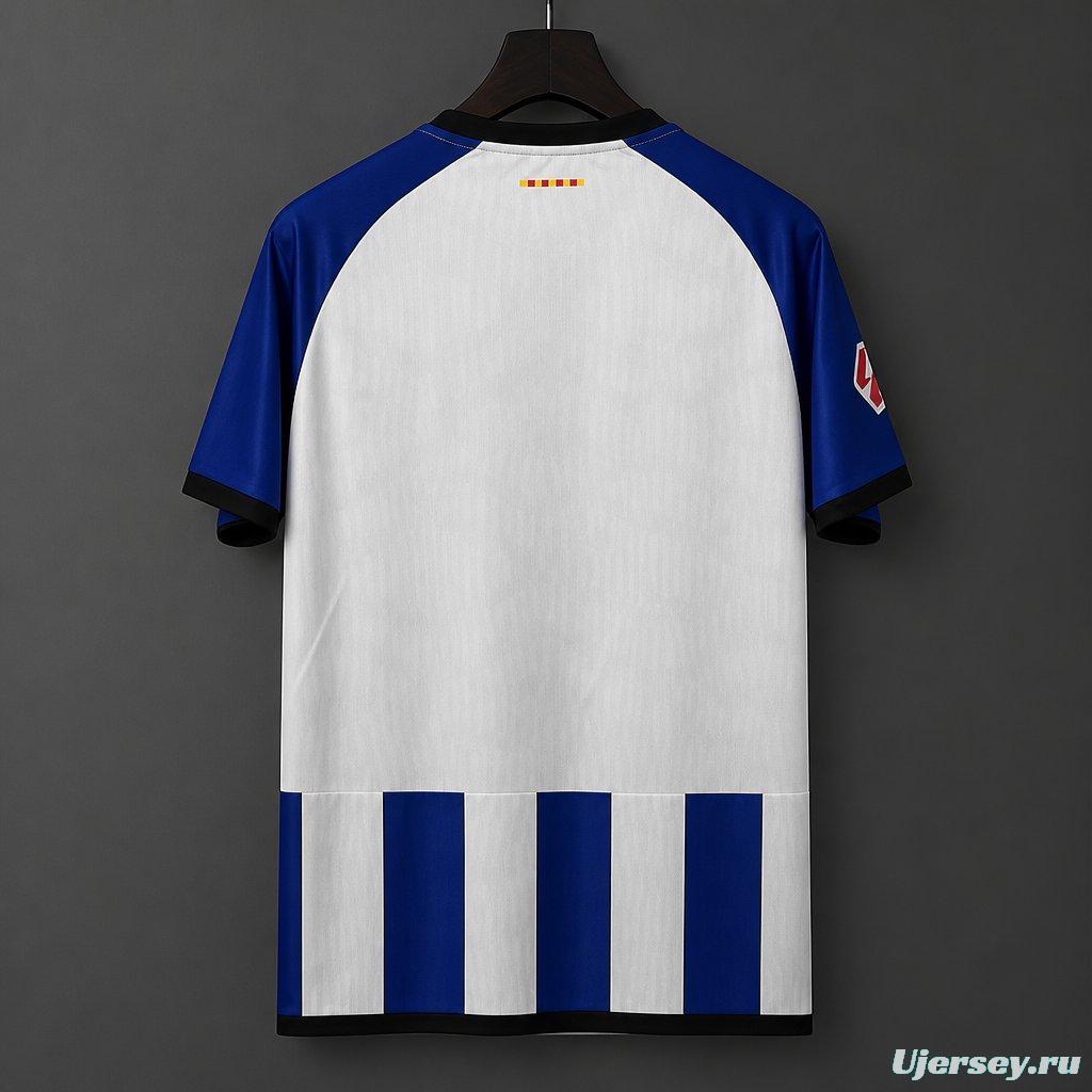26/27 Espanyol Home Blue&White Stripe Jersey