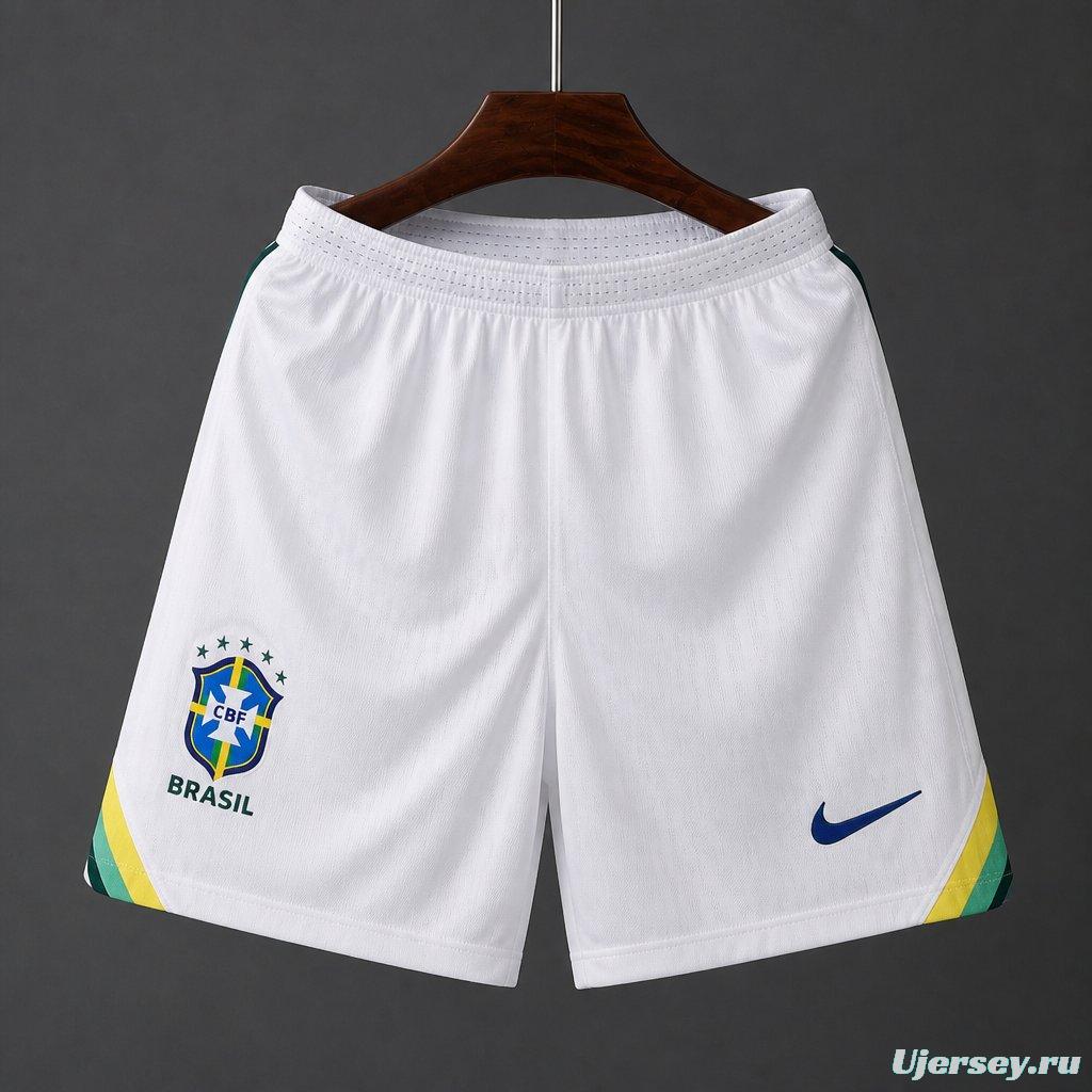 Player Version 26/27 Brazil Home White Shorts